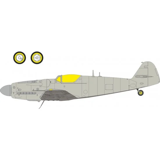 Eduard EX1158 1/48 S-199 Bubble Canopy version Canopies Paint Masks for Eduard kits