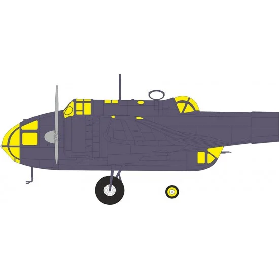 Eduard EX1164 1/48 Handley Page HP.52 Hampden B Mk.I Canopies Paint Masks for ICM kits - Model Planes