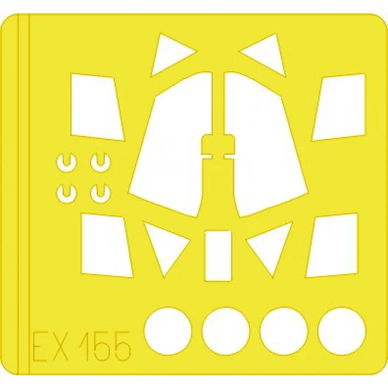 Eduard EX155 1/48 Focke-Wulf Fw 190A-8 Paint Mask for Tamiya kit