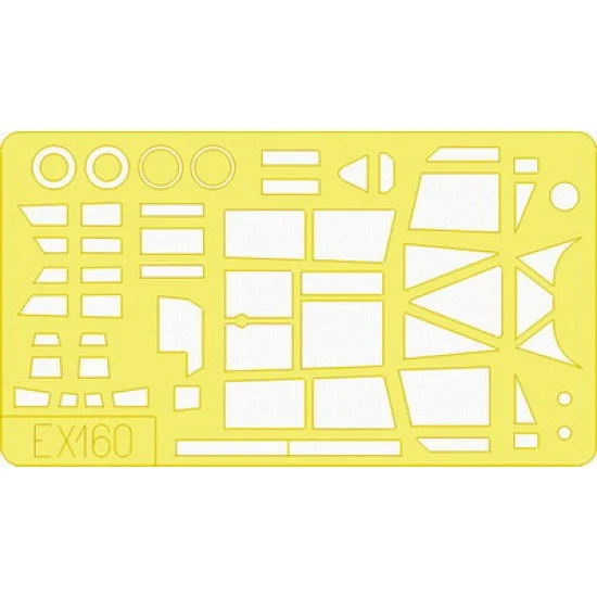 Eduard EX160 1/48 PZL-23 Karas Paint Mask for Mirage kit
