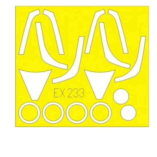 Eduard EX233 1/48 F-16CJ Block 50 Paint Mask for Tamiya kit