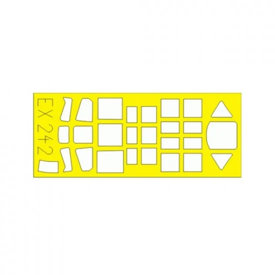 Eduard EX242 1/48 Kawasaki Ki-45 Kai Toryu Paint Mask for Hasegawa kit