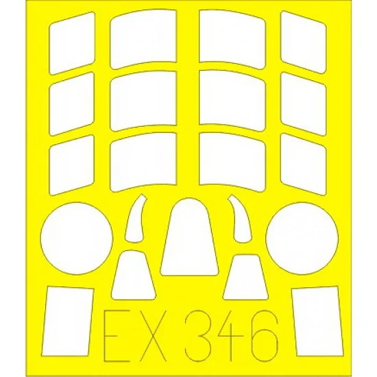 Eduard EX346 1/48 Hurricane Mk.I Paint Mask for Italeri kit - Model Planes
