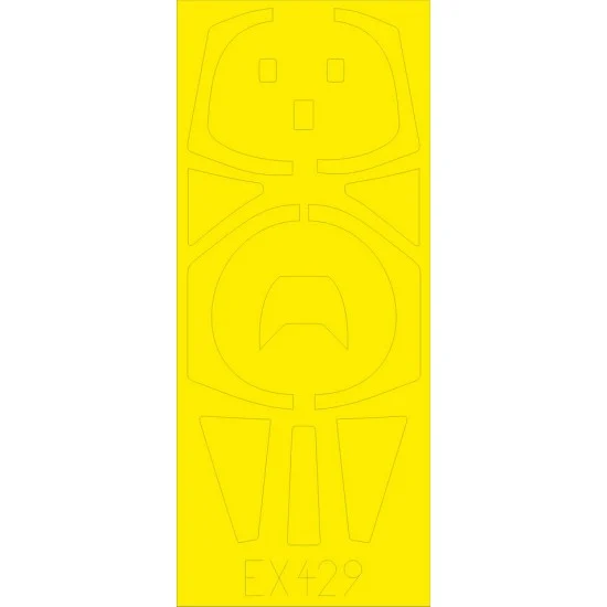 Eduard EX429 1/48 Alpha Jet Paint Mask for Kinetic kit - Model Planes