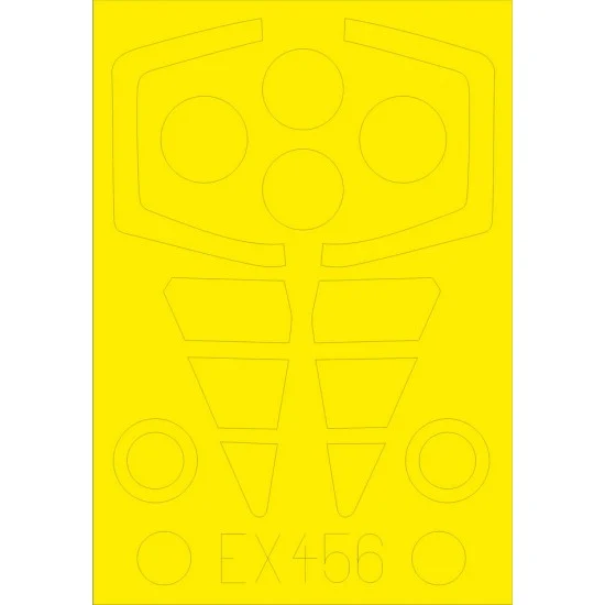 Eduard EX456 1/48 Convair F-106A Paint Mask for Trumpeter #02891 kit (1pc)