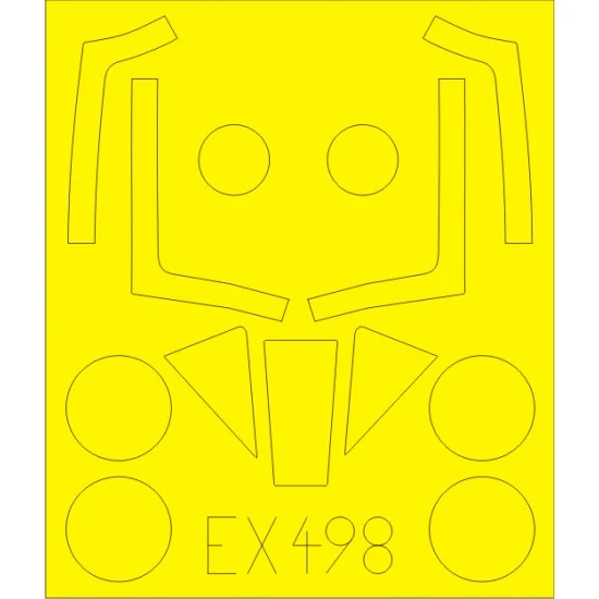 Eduard EX498 1/48 Gloster Meteor F.8 Paint Mask for Airfix #09182 kit - Model Planes