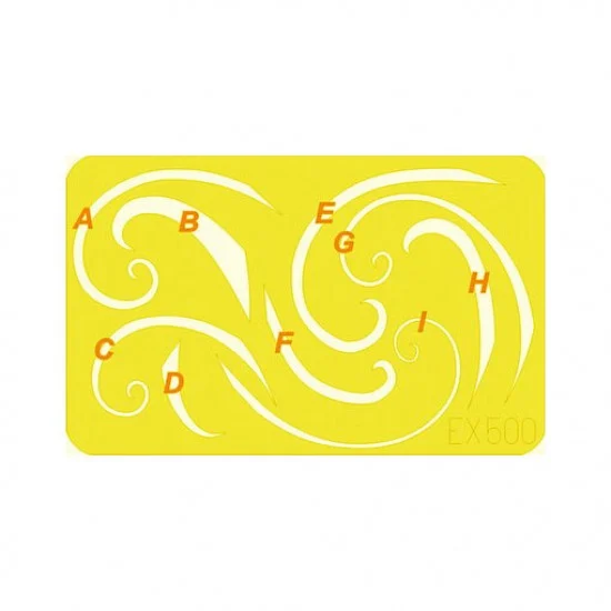 Eduard EX500 1/48 Spinner Spirals Paint Mask - Model Planes