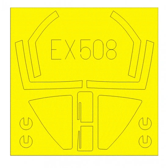 Eduard EX508 1/48 BAE Sea Harrier FRS.1 Paint Mask for Kinetic K48035 kit - Model Planes