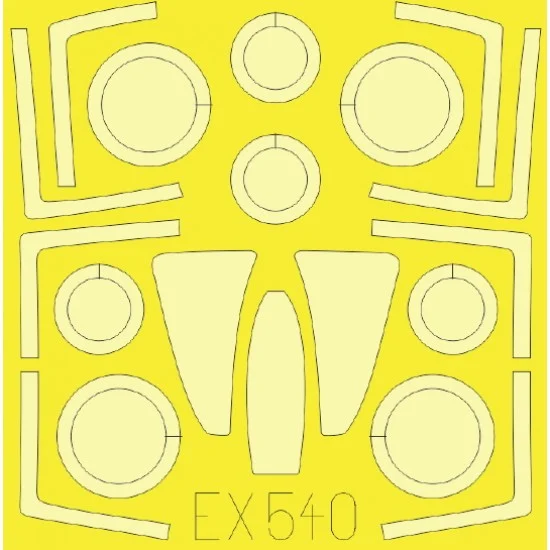 Eduard EX540 1/48 Grumman F-14A Tomcat Paint Mask for Tamiya kit #61114