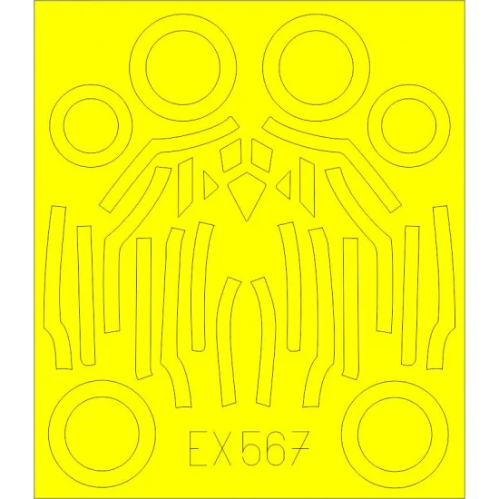 Eduard EX567 1/48 F-35A Masks for Meng Models