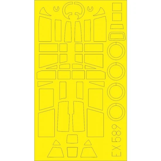 Eduard EX589 1/48 Junkers Ju 87B-2/R2 Paint Masks for Airfix kits