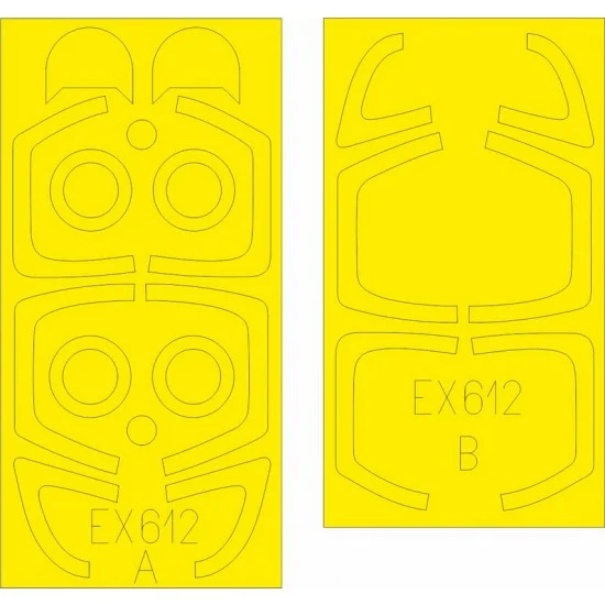 Eduard EX612 1/48 Aero L-39ZA Albatros TFace Paint Masks for Trumpeter kits