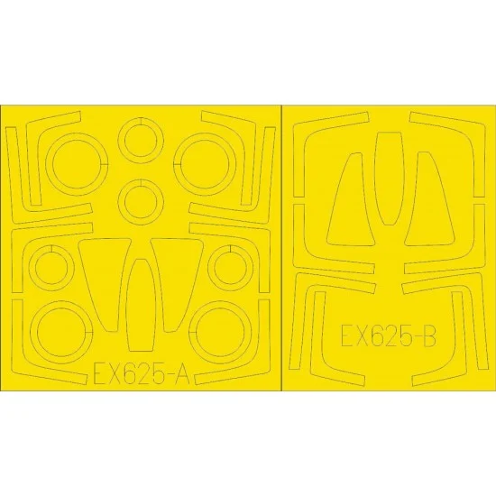 Eduard EX625 1/48 Grumman F-14D Tomcat TFace Painting Masks for Tamiya kits