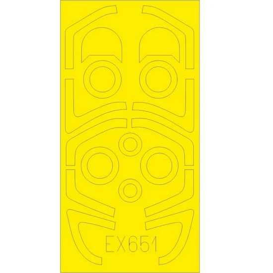 Eduard EX651 1/48 Aero L-39MS/L-59 Albatros Paint Masks for Trumpeter kits