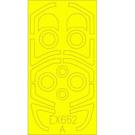 Eduard EX652 1/48 Aero L-39MS/L-59 Albatros TFace Paint Masks for Trumpeter kits