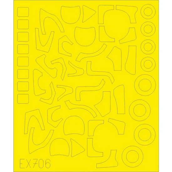 Eduard EX706 1/48 Mil Mi-24 TFace Paint Masking for Zvezda kits