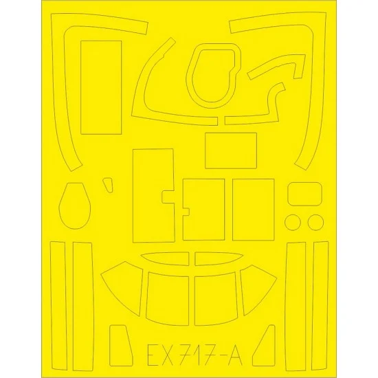 Eduard EX717 1/48 Douglas B-26C Invader TFace Paint Masking for ICM kits
