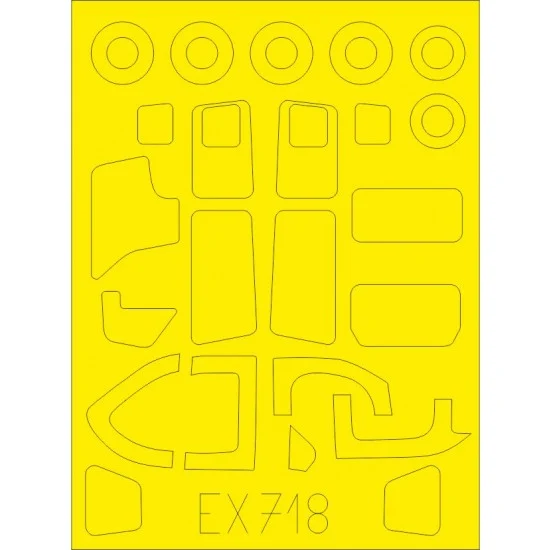 Eduard EX718 1/48 Cessna O-2A Skymaster Paint Masking for ICM kits
