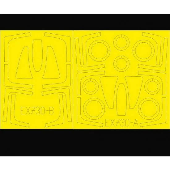 Eduard EX730 1/48 Grumman F-14A Tomcat TFace Paint Masking Sheets for Tamiya kits