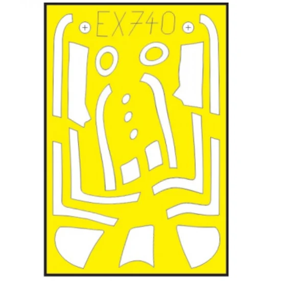 Eduard EX740 1/48 P-51D Mustang Weekend Edition Paint Masking Sheet for Eduard kits