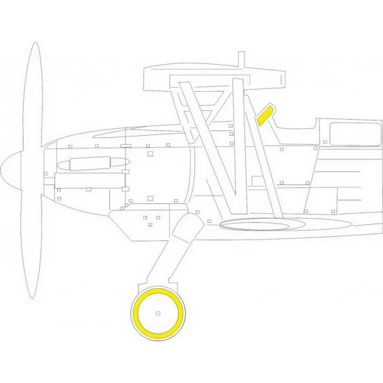 Eduard EX764 1/48 Arado Ar 68F Paint Masking for Roden kits - Model Planes