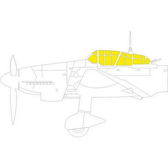 Eduard EX785 1/48 Junkers Ju 87D TFace Paint Masking for Hasegawa/Hobby 2000 kits - Model Planes
