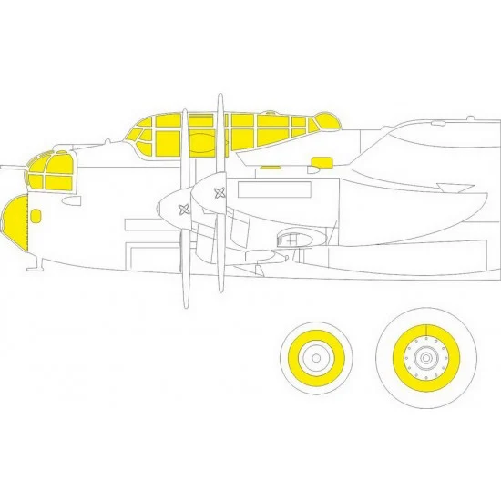 Eduard EX792 1/48 Avro Lancaster B Mk.I Paint Masking for HK Models kits - Model Planes