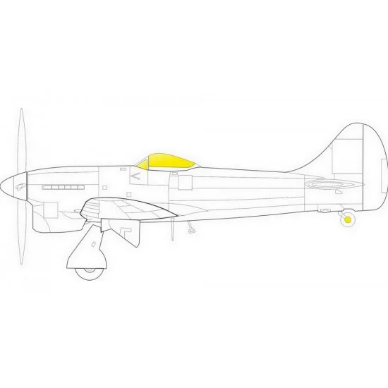 Eduard EX796 1/48 Hawker Tempest Mk.II TFace Paint Masking for Eduard/Special Hobby kits - Model Planes