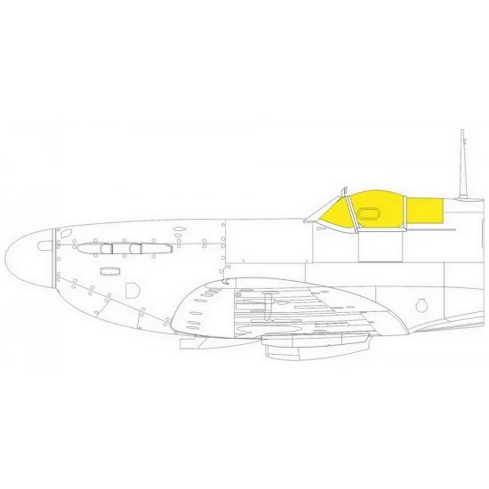 Eduard EX797 1/48 Supermarine Spitfire Mk.V TFace Paint Masking for Eduard kits - Model Planes