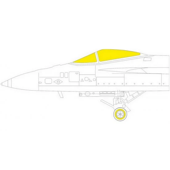 Eduard EX812 1/48 Boeing F/A-18E Super Hornet TFace Paint Masking for HobbyBoss kits