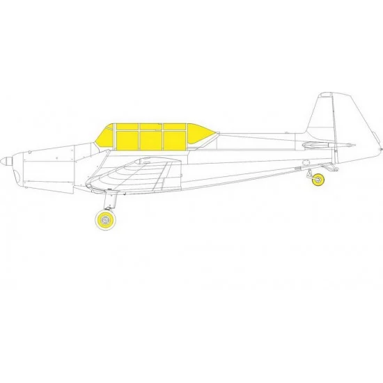 Eduard EX827 1/48 Zlin Z-126 TFace Paint Masking for Eduard kits