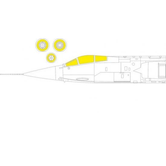 Eduard EX829 1/48 Aeritalia F-104S Starfighter Paint Masking for Kinetic kits