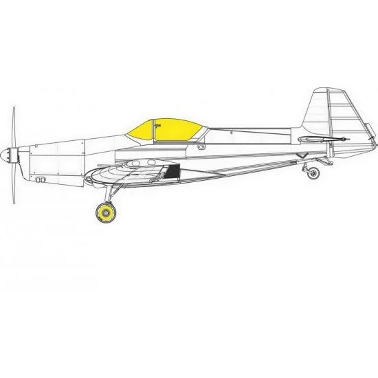 Eduard EX833 1/48 Zlin Z-526AFS Akrobat Tface Paint Masking for Eduard kits