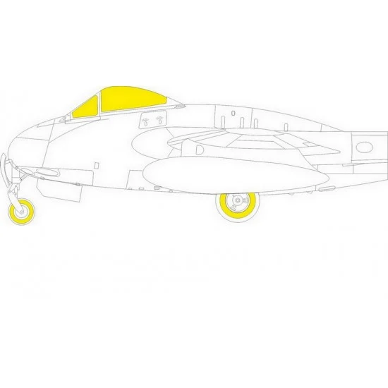 Eduard EX835 1/48 de Havilland Vampire F.3 TFace Paint Masking for Airfix kits - Model Planes