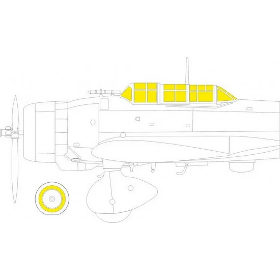 Eduard EX864 1/48 Aichi D3A1 Val TFace Paint Masking for Hasegawa kits - Model Planes