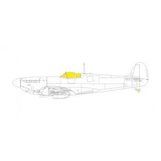 Eduard EX898 1/48 Supermarine Spitfire Mk.XII Paint Masking for Airfix kits - Model Planes