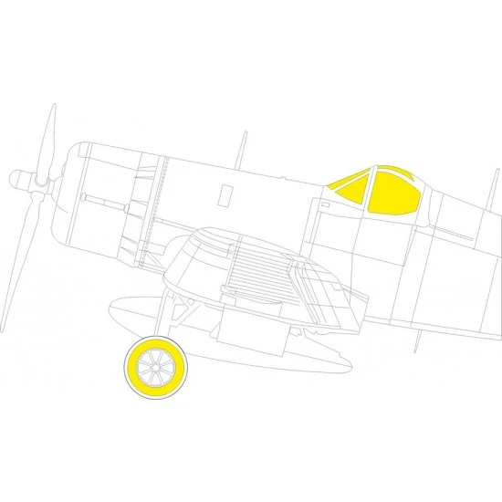 Eduard EX903 1/48 Vought F4U-1A Tface Masking for HobbyBoss kits