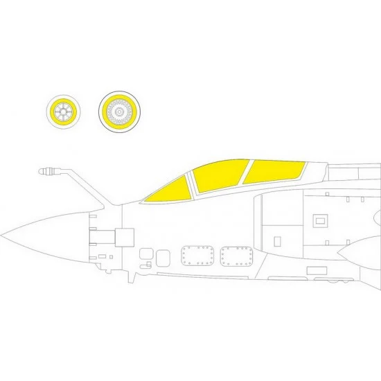 Eduard EX906 1/48 Blackburn Buccaneer S.2C/D Masking for Airfix kits - Model Planes