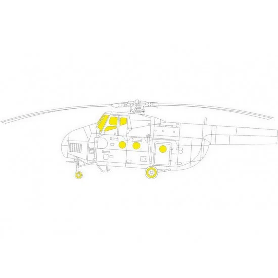 Eduard EX910 1/48 Mil Mi-4 Masking for Trumpeter kits