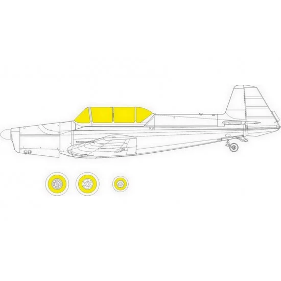 Eduard EX912 1/48 Zlin Z-326 Masking for Eduard kits