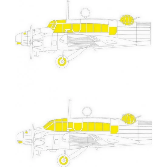 Eduard EX918 1/48 Avro Anson Mk.I Masking for Airfix kits - Model Planes