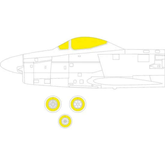 Eduard EX941 1/48 F-86D Sabre TFace Paint Masking for Revell kits