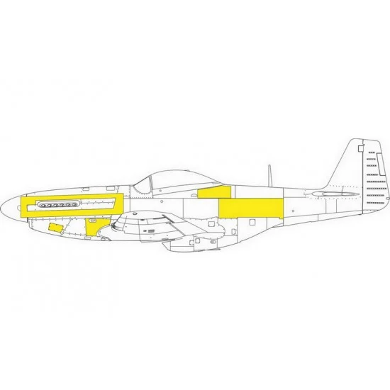 Eduard EX953 1/48 P-51D Mustang Surface Panels Paint Masks for Eduard kits