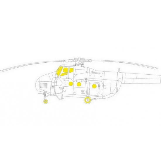 Eduard EX961 1/48 Mil Mi-4A Paint Masks for Trumpeter kits