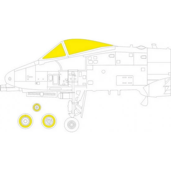 Eduard EX964 1/48 Fairchild Republic A-10C Thunderbolt II TFace Masks for Academy kits