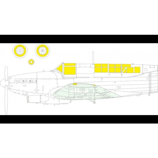 Eduard EX999 1/48 Fairey Fulmar Mk.I Tface Paint Masks for Trumpeter kits - Model Planes
