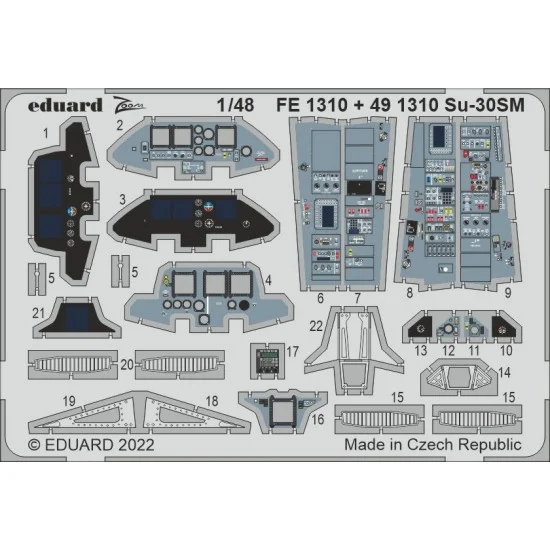 Eduard FE1310 1/48 Sukhoi Su-30SM Detail set for Great Wall Hoby kits