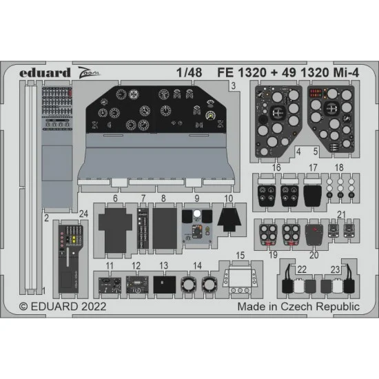 Eduard FE1320 1/48 Mil Mi-4 Detail set for Trumpeter kits