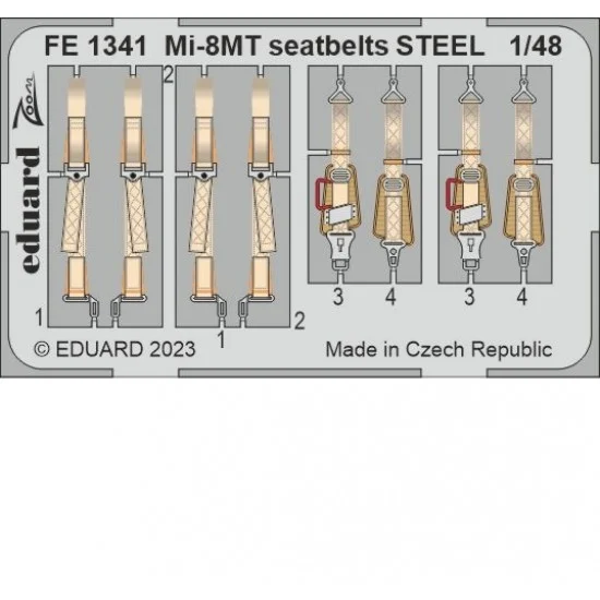 Eduard FE1341 1/48 Mil Mi-8MT Seatbelts for Zvezda kits