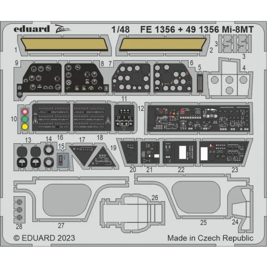 Eduard FE1356 1/48 Mil Mi-8MT Detail Set for Trumpeter kits